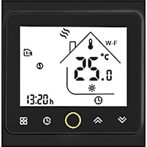 Vkemall Wi-fi Akıllı Termostat Sıcaklık Kontrol Cihazı App Kontrolü 5A Alexa İle Uyumlu / Ev Suyu / Gaz Kazanı