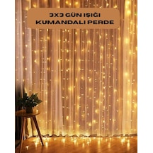 8 Fonksiyonlu Uzaktan Kumandalı Günışığı Perde Peri Led Dekoratif Işık Renkli 00123343
