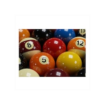 Bilardo Topları Renkli Hediyelik Ahşap Tablo