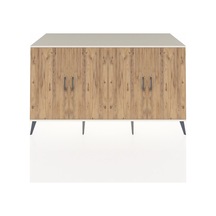 Kronos Konsol 4 Raflı 4 Kapaklı 176x59x99 Aytaşı-çam Atlas Çam/atlas Çam - Aytası