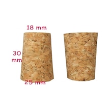 Platox 50 Adet Konik Mantar Tıpası Mantar Şişe 30*25*18 Çok Renkli