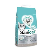 Sanicat Clumping White Oksijen Kontrol Emici Bentonit Kedi Kumu 8 L