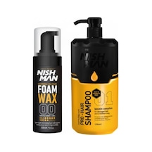 Saç Şekillendirici Köpük Wax Hacim Verici - 150 Ml 5 Adet/ + 1250 Ml Tuzsuz Şampuan Hediye