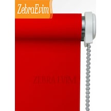 Etek Dilim Hediyeli Kırmızı Stor Perde