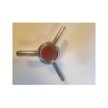 Küçük Boy 3 Adet Yuvarlak Parmaklı 60mm Çapında Yuvarlak Gövdel