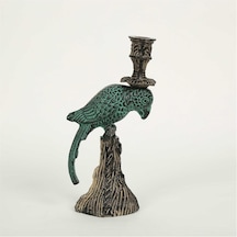 Vitale Metal Green Papağan Mumluk 7 12 23 Cm Renkli