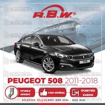 RBW Peugeot 508 Sedan 2011 - 2017 Ön Muz Silecek Takım