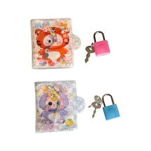 Labubu Mini Sulu Kilitli Defter 2'li