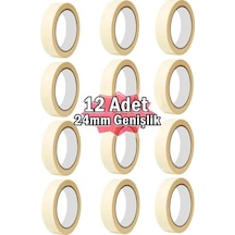 Maskeleme Bandı 12 Adet 24Mm Kağıt Boya Bantı