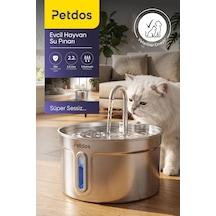 Aqua Pure Otomatik 2.2 L Kedi Köpek Su Pınarı Su Çeşmesi Ultra Sessiz Pd-s101