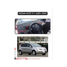 Nissan Note E11 2005-2009torpido Koruma Halısı Siyah Kenar