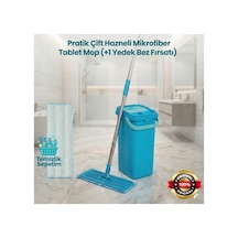 Çift Hazneli Tablet Mop Temizlik Seti +1 Yedek Mop