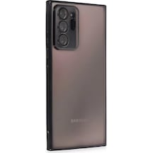 Newface Samsung Galaxy Note 20 Ultra Kılıf Razer Lensli Silikon - Siyah