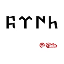 Göktürkçe Türk Oto Sticker (352042416)
