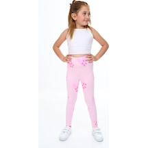 Toontoy Kids Toontoy Kız Çocuk Baskılı Tayt Pembe