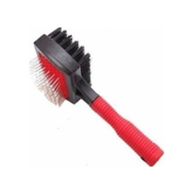 Pet Brush Çift Taraflı Köpek Tarağı Kırmızı