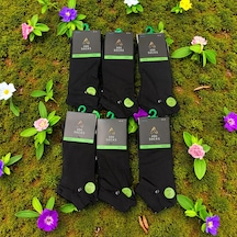 Erkek Kısa Dikişsiz Bambu Çorap 6'lı Ve 12'li Siyah