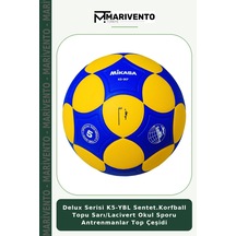 Delux Serisi K5-ybl Sentet.korfball Topu Sarı/lacivert Okul Sporu Antrenmanlar Top Çeşidi