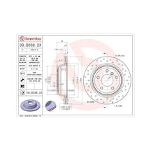 Bmw 318d F30-f80 Arka Fren Diski 2017-2017 Brembo 09b3382x 2adettir