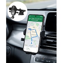 Mey İthalat Araç Havalandırma Telefon Tutucu 360 Derece Döner Otomatik Kilitli Stand