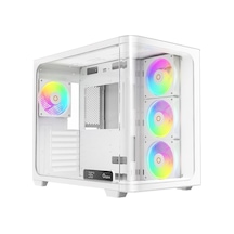 Iota C70 White Curve Argb Digital Tempered Glass Usb 3.0 Atx Mid Tower Kasa