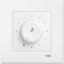 Viko Karre Beyaz Müzik Yayın Anahtarı Çerçeveli - 90967054