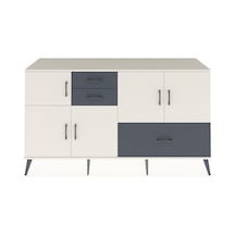 Hyperion Konsol 5 Raflı 3 Çekmeceli 5 Kapaklı 176x44x99 Aytaşı-ay Aytaşı-aytaşı/antrasit