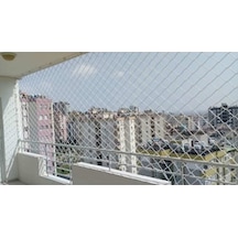 6 Mm 1,50 X 1 Metre Balkon Güvenlik Filesi Çocuk Emniyet Ağı Merd