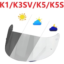 Agv K5 K3 Sv K1 Photochromic Işık Miktarına Göre Renk Değiştiren Kask Vizörü