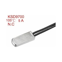 100 C Derece Termik Fuse Kablolu 100 Metal Termostat 5a Ksd9700