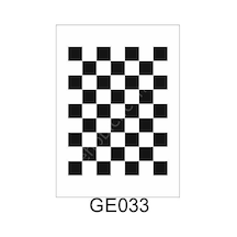 Geometrik Desenler Stencil Şablon 21X30 Ge-033
