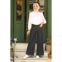 1067-Bol Paça Pantolon Füme Çok Renkli