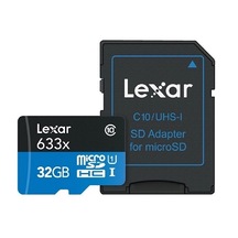 Lexar 32Gb 633X 95Mb/S A1 V10 Micro Sd Hafıza Kartı+ Sd Adaptör