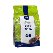 Metro Chef Siyah Kinoa 500 G - Yüksek Lifli, Glutensiz, Vegan 2'li Ekonomik Paket - 2 Adet Tarı
