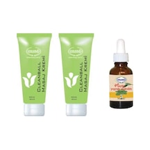 Ersağ Cleanball Masaj Kremi 2 x 200 ML + Plus Zeytin Yaprağı Ekstraktı 30 ML