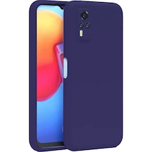 Newface Vivo Y53s Kılıf Nano İçi Kadife Silikon - Mor