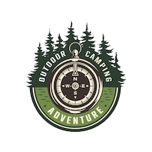 Off Road Camping Adventure Sticker Pusula 14 X 13 Cm