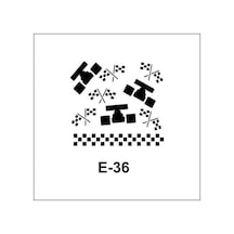 Artebella E Serisi Stenciller E-36 Stencil 10X10 Cm N11.3919