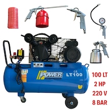 Power PV2051HVL 100 L 8 Bar 220V Hava Kompresörü 5'li Set