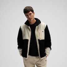 Ellesse Em511-bk Fermuarlı Polar Erkek Mont - Bej / Siyah Bej - Siyah
