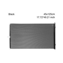 Goldenqian Otomobil Parçaları Güneş Uv Korumalı Cam Güneşlik Kapak Otomobil Perde Araba Pencere Güneşlikler Güneş Gölge Blok Koruyucu Black-45x125cm