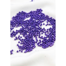 Mor1 3 Mm Plastik İnci Boncuk Takı Aksesuar Malzemesi 25 Gr