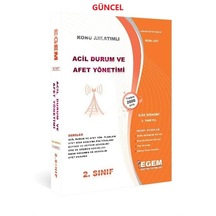 Egem Yayınları Aöf Acil Durum Ve Afet Yönetimi 2 Sınıf Güz Dönemi Konu Anlatımlı Soru Güncel