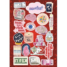 Manifest Temalı Sticker Seti Laptop Ajanda Pc Tablet Telefon Defter Etiket Bullet Journal Diğer