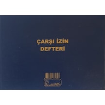 Kocaoluk Çarşı Izin Defteri Cilt Kapak