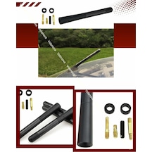 Alfa Romeo 156 Uyumlu Alüminyum Karbon Fiber Oto Araç Anten Çubuğu Siyah