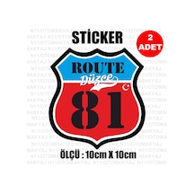 81 Düzce Plaka Rota Sticker Araba Kask Motosiklet Laptop Etiket