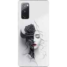 Samsung Galaxy S20 Fe Uyumlu Şeffaf Kılıf Estetik Yüz 4 Tasarımlı