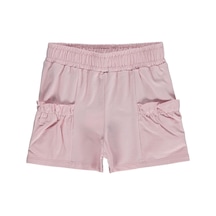 Civil Girls Torba Cep Detaylı 2-5 Yaş Şort - Pudra