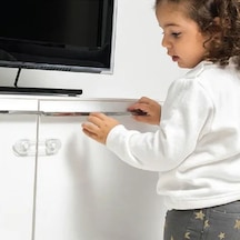 2&amp Apos Li Mini Çok Amaçlı Kilit- Çocuk Güvenlik Gereçkerli Çekmece,dolap,kapak Kilidi 4801
